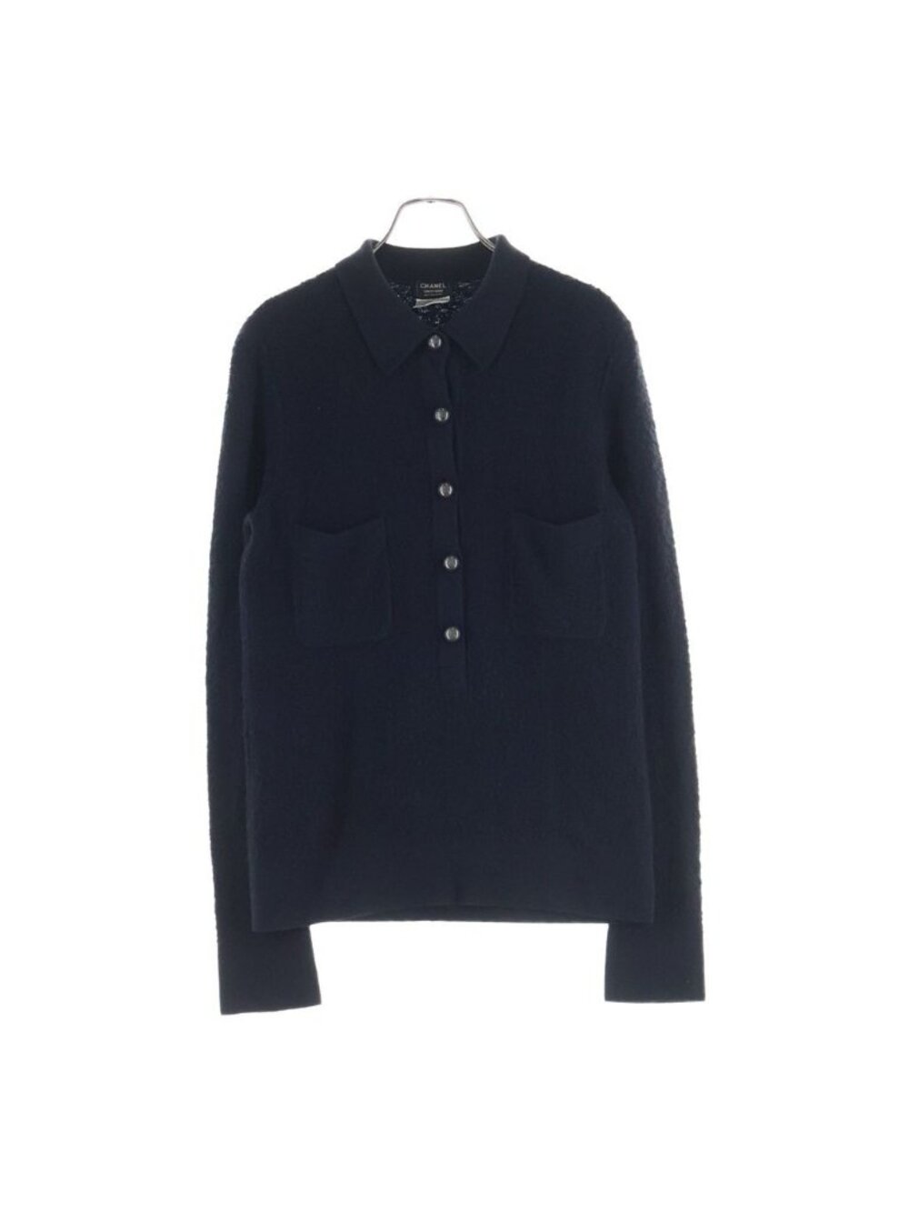 Chanel Wool Pullover Knit Black Sweater
